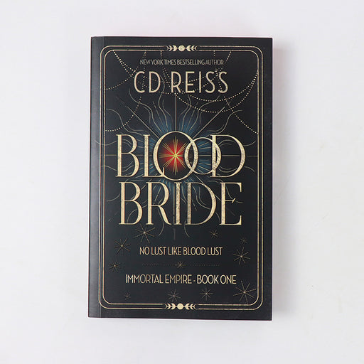 THE BLOOD BRIDE HARDCOVER FLAT ON A WHITE BACKGROUND