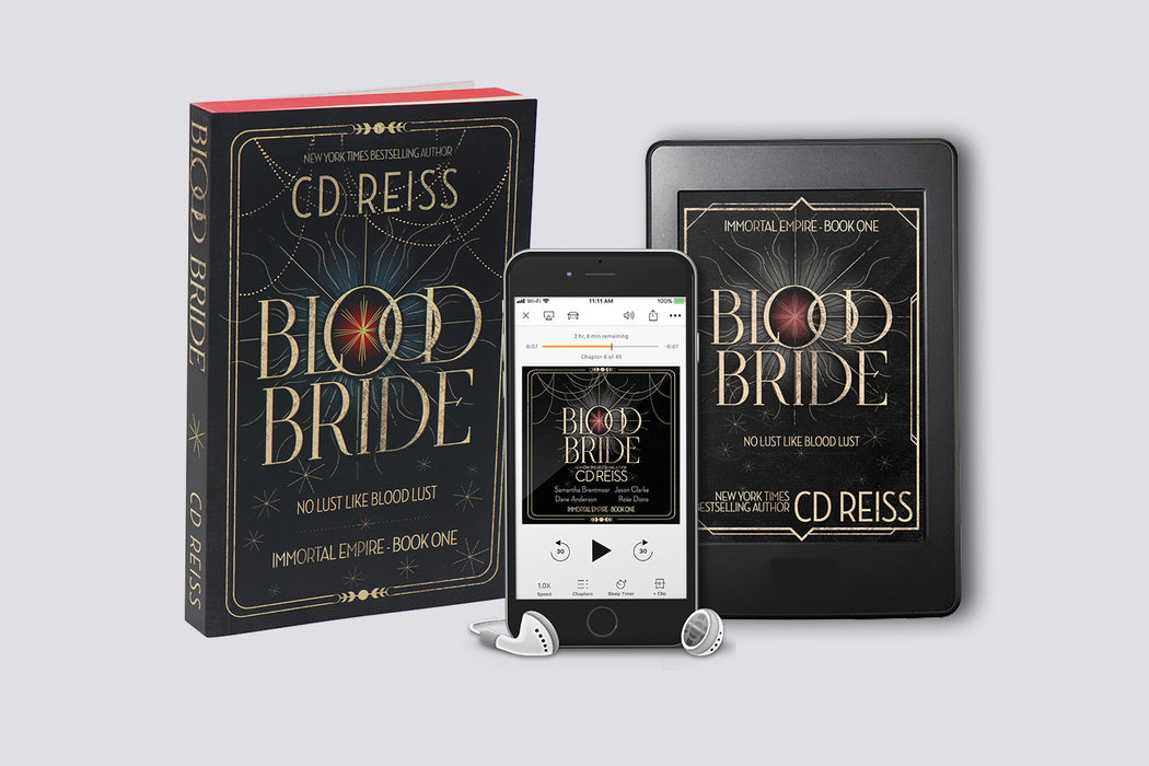 Blood Bride Signed Paperback/Ebook/Audiobook Bundle